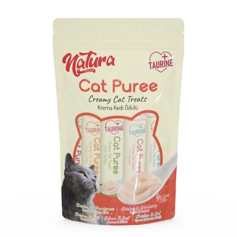 Natura Kedi Püre Krema 5 li Karışık 5 X 12 Gr.