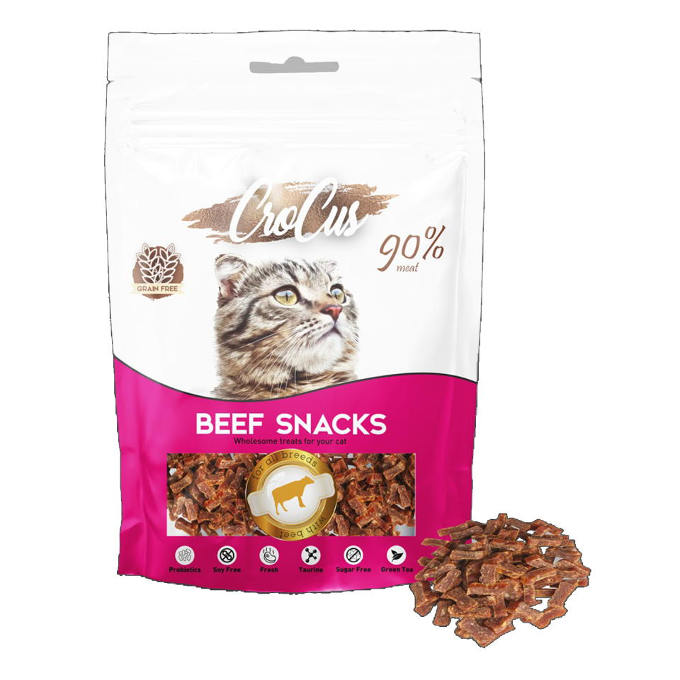 Crocus Snack Biftekli Tahılsız Kedi Ödülü 80 Gr