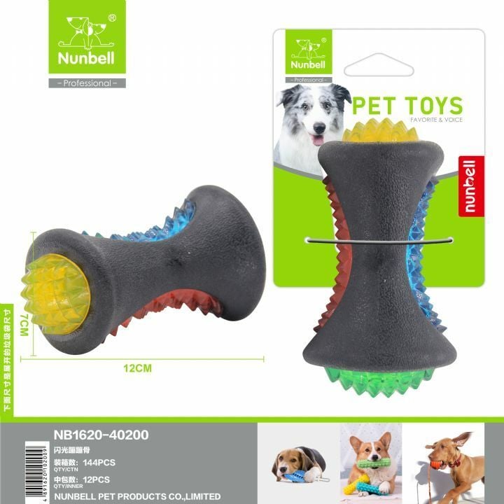 Nunbell Köpek Plastik Işıklı Kemik