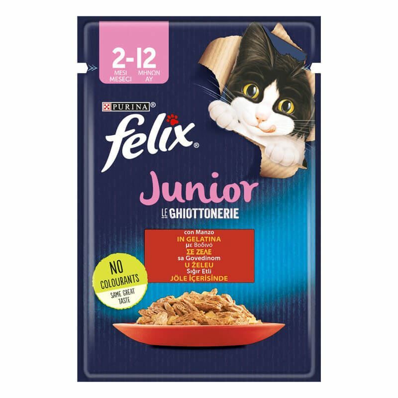 Felix Sıgır Etli Yavru Kedi Konserve Maması 85 Gr