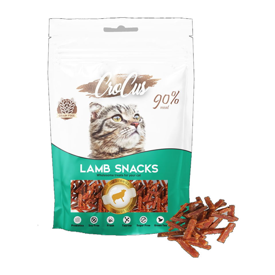 Crocus Snack Kuzulu Tahılsız Kedi Ödülü 80 Gr