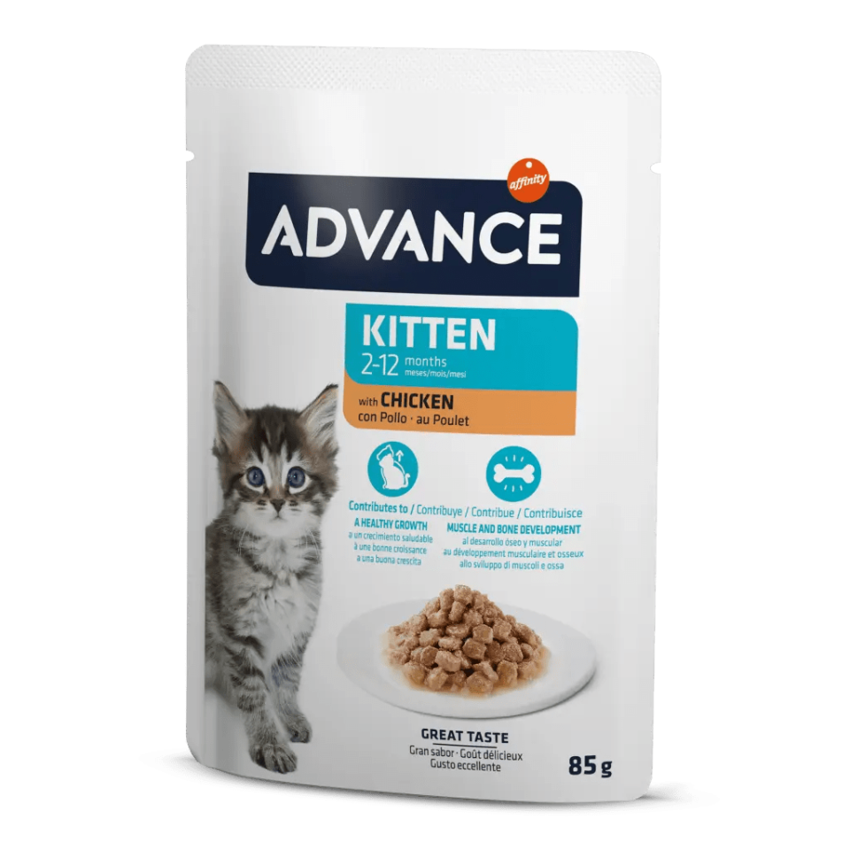 Advance Cat Kıtten Chıcken Wet Pouch 85gr