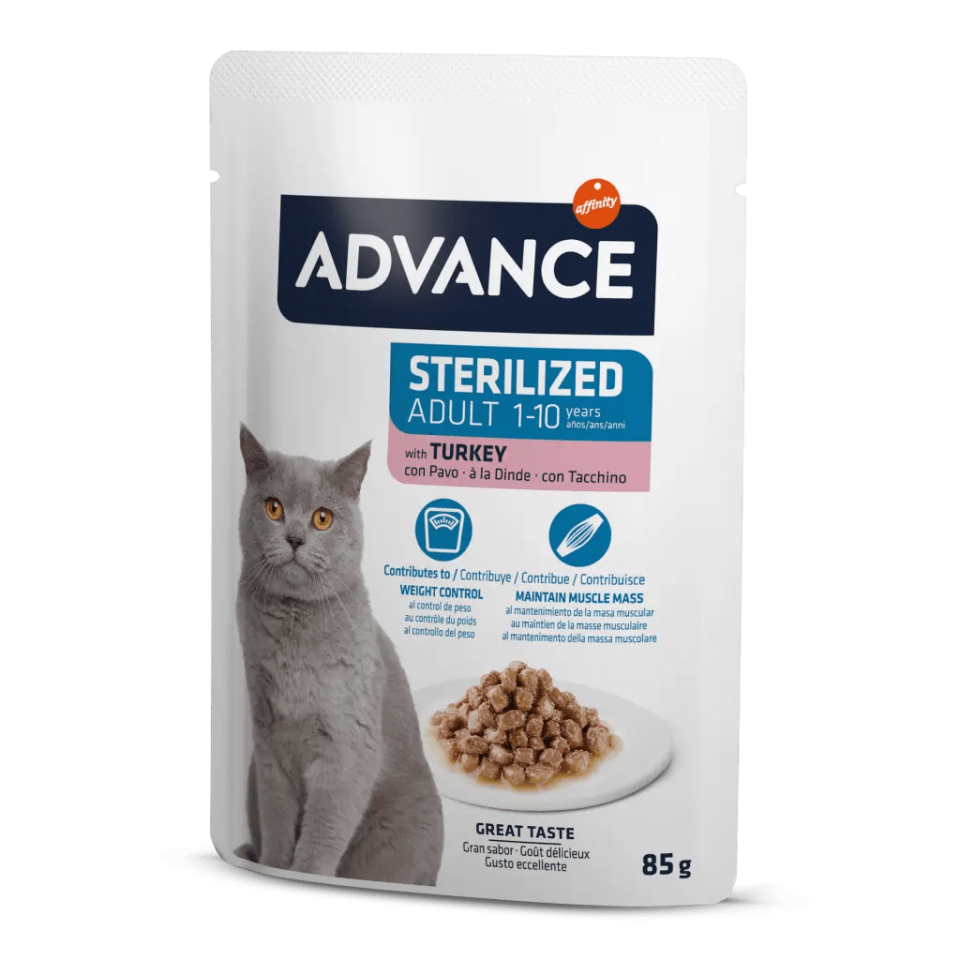 Advance Cat Sterılızed Turkey Wet Pouch 85gr