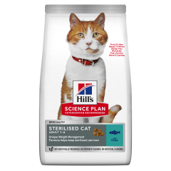 Hill's Science Plan Young Adult Sterilised Kısırlaştırılmış Tuna Balıklı Kedi Maması 1.5 Kg