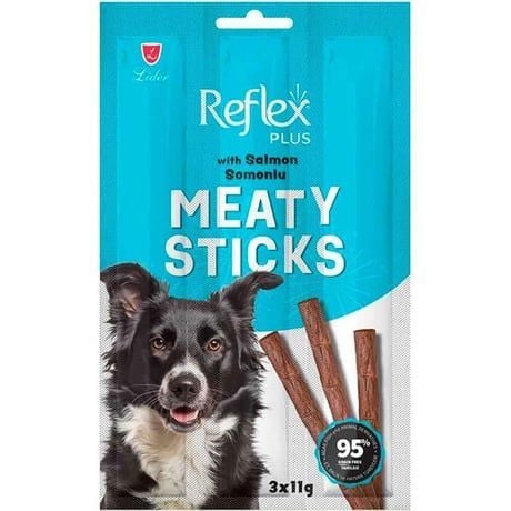 Reflex Plus Somonlu Çubuk Köpek Stick  11 Gr 3 Adet