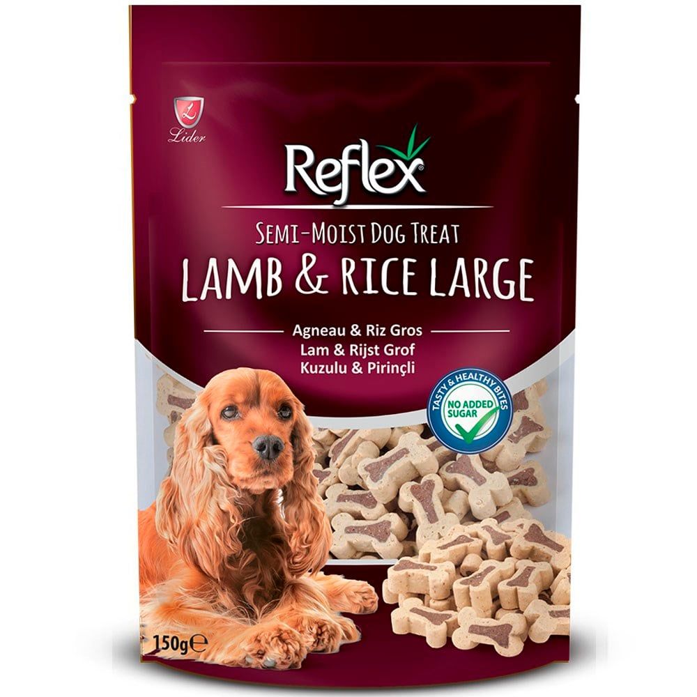 Reflex Köpek Ödülü Yumuşak Kuzulu ve Pirinçli Large 150 Gr