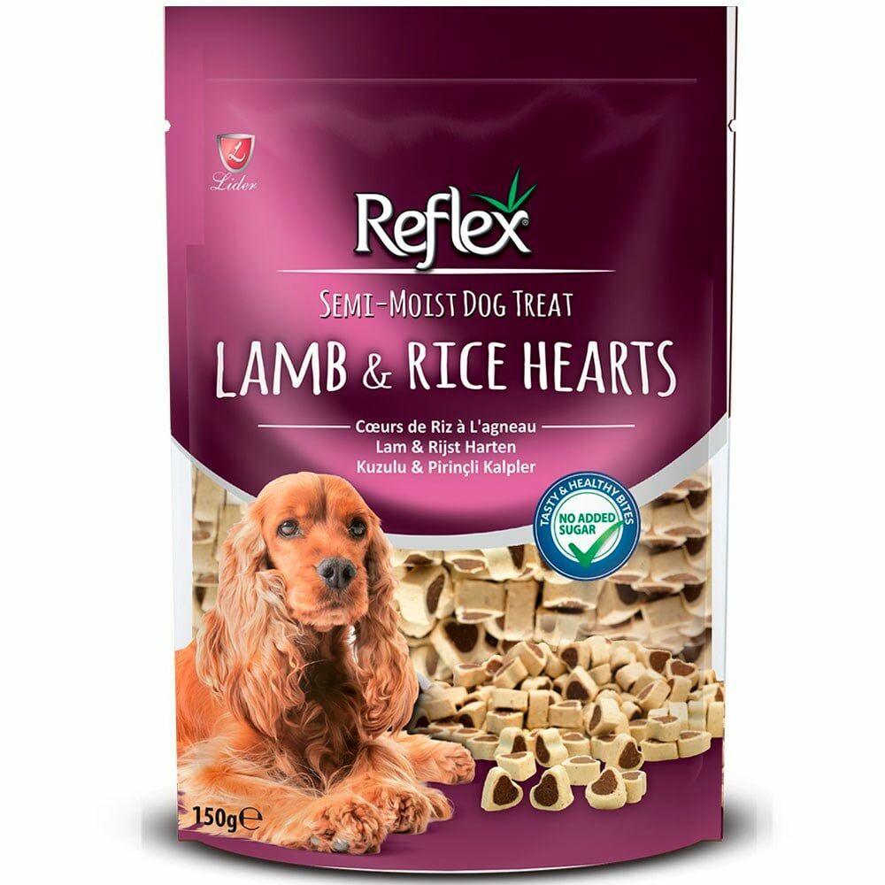 Reflex Köpek Ödülü Yumuşak Kuzulu ve Kalpli 150 Gr