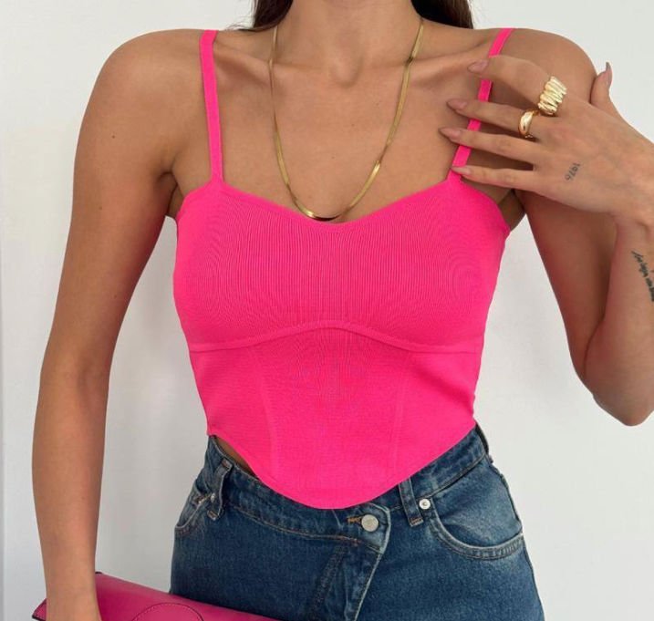Kalp Crop Pembe