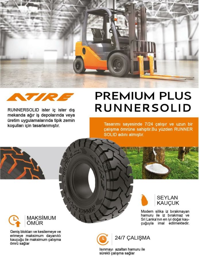 Atire Segmansız Premium Plus Siyah Runner Solid