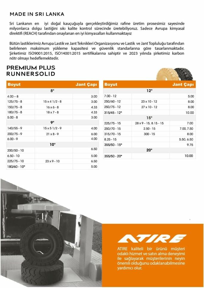 Atire Segmanlı Premium Plus Siyah Runner Solid