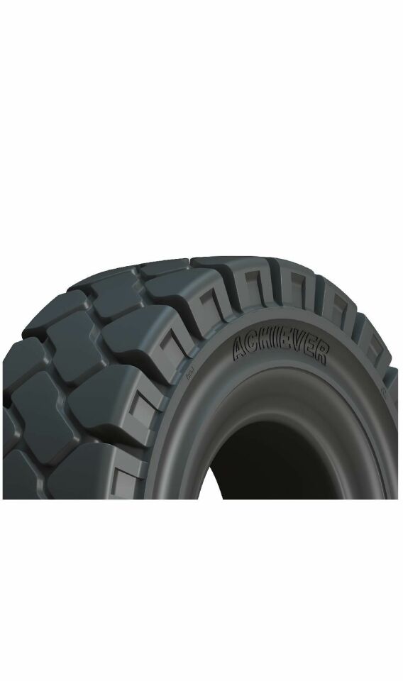Premium Achiever Plus Black Solid Port Tire with Atire Circlip