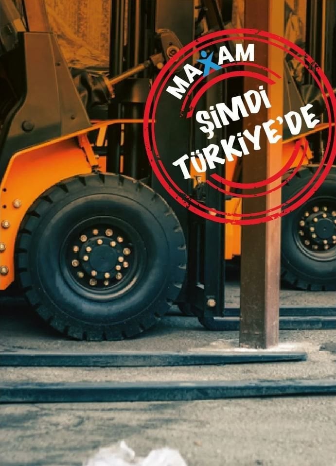 Maxam MS701+ TR Segmanlı Siyah Dolgu Forklift Lastiği