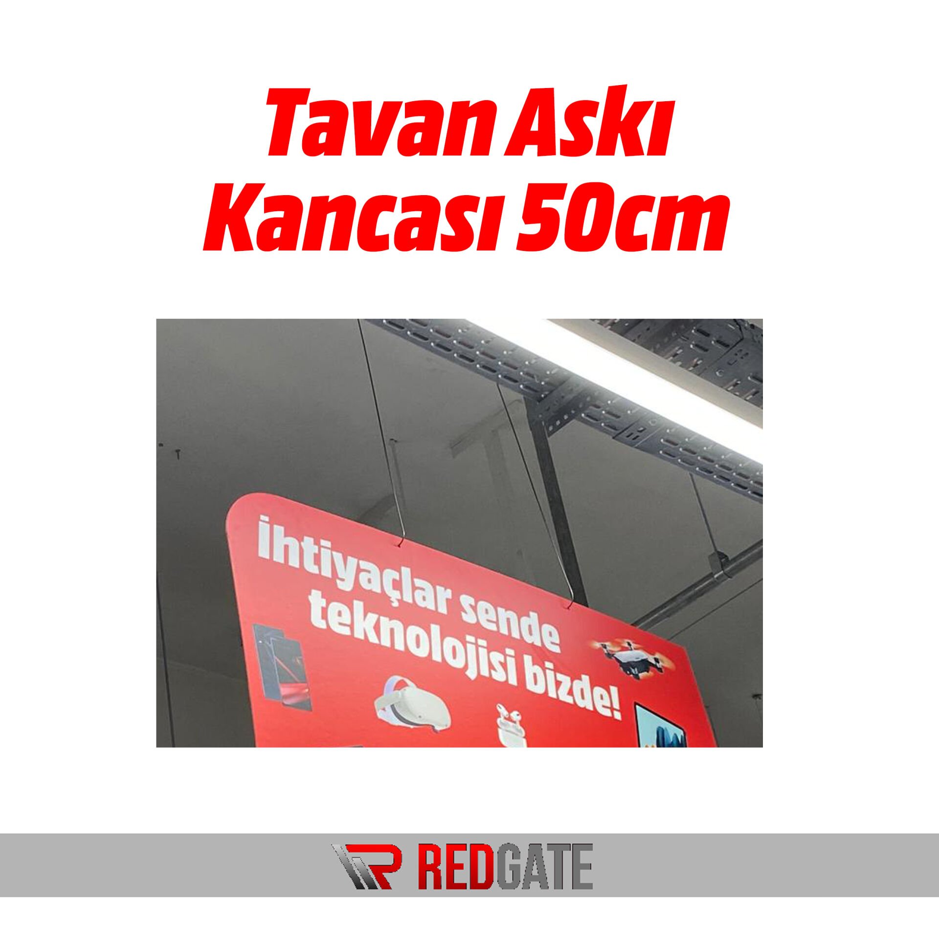 Tavan Askı Kancası 50 cm