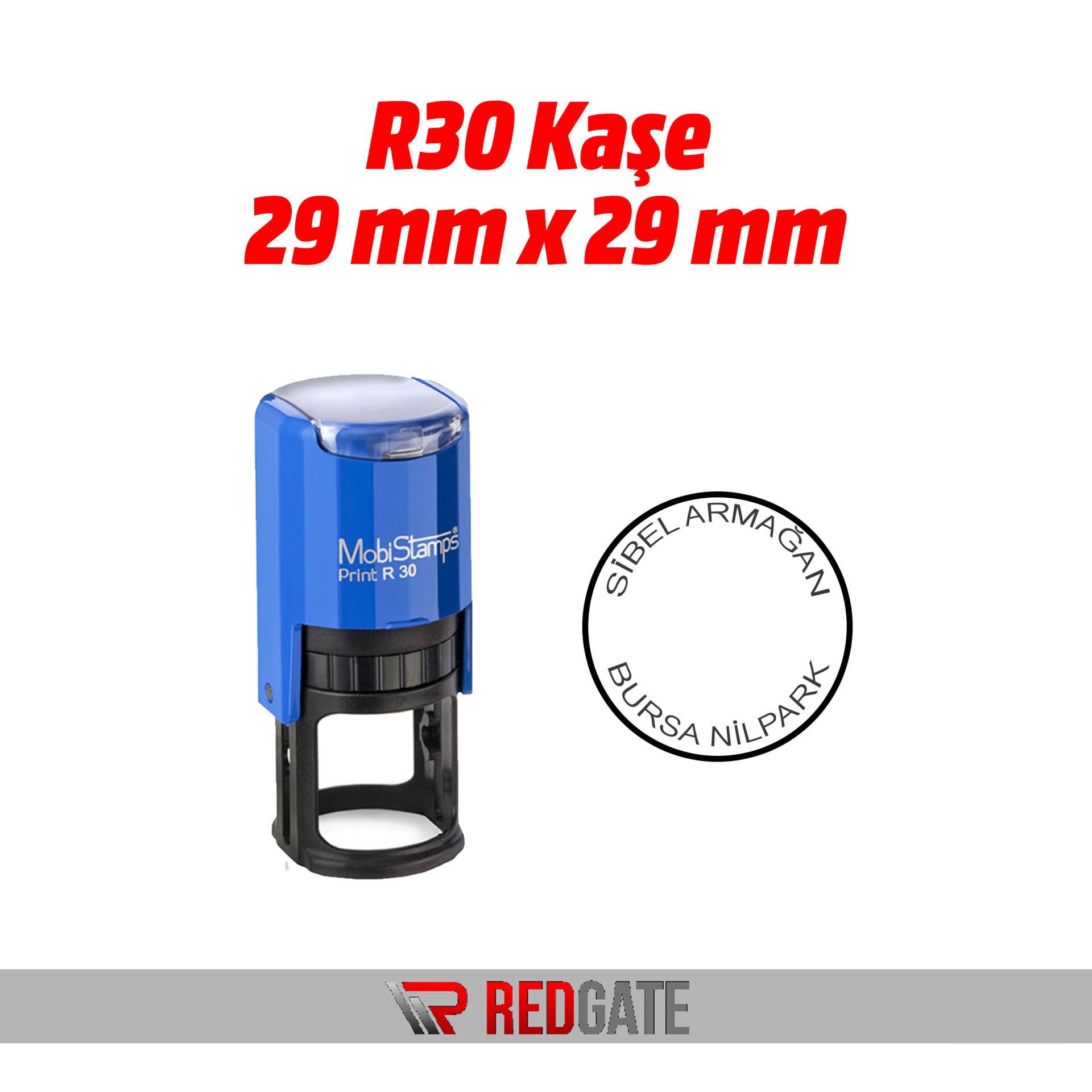 R30 Kaşe 29 mm x 29 mm