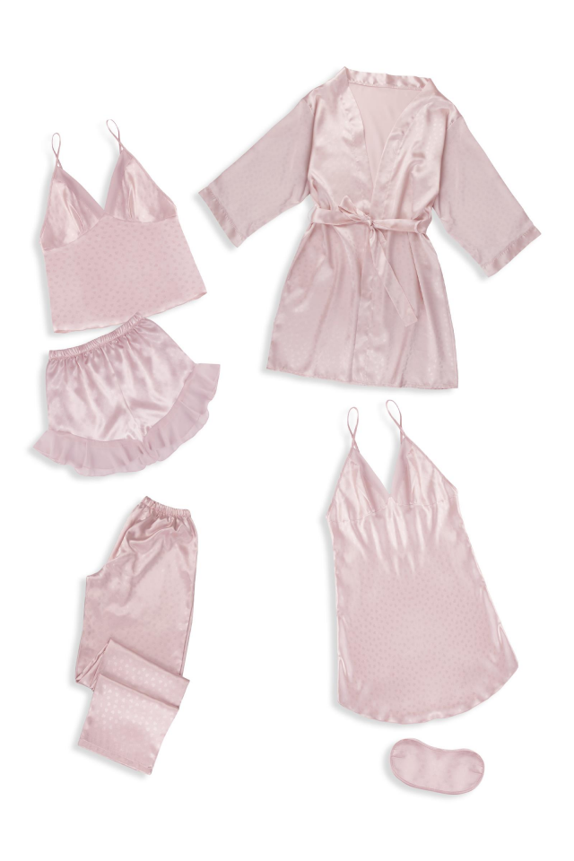KADIN SATEN - SABAHLIK-SET (6LI)