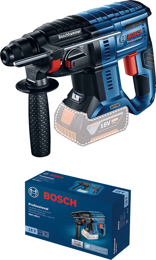 Bosch Gbh 180-LI Professional Akülü Plus Kırıcı-Delici