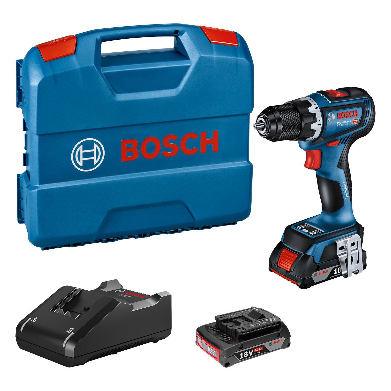 Bosch Gsr 18 V-90 C Akülü Delme Vidalama 2X2.0AH