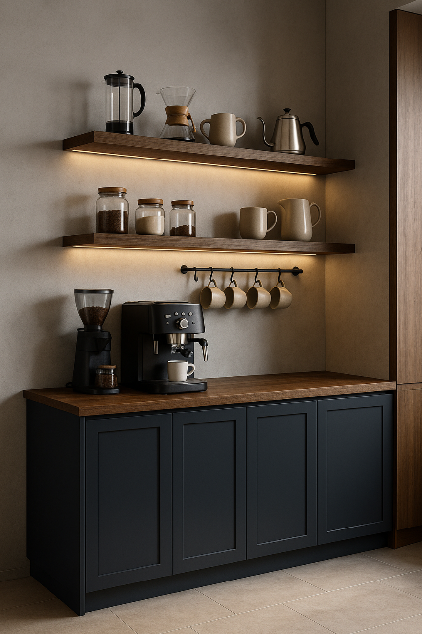 Kahve Severler İçin Tasarlanmış Mutfak