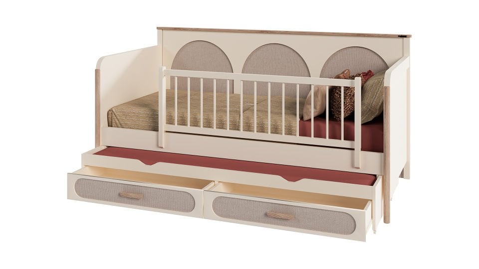 Bohem Mosso Montessori Çekmeceli Alt Karyola 90x190