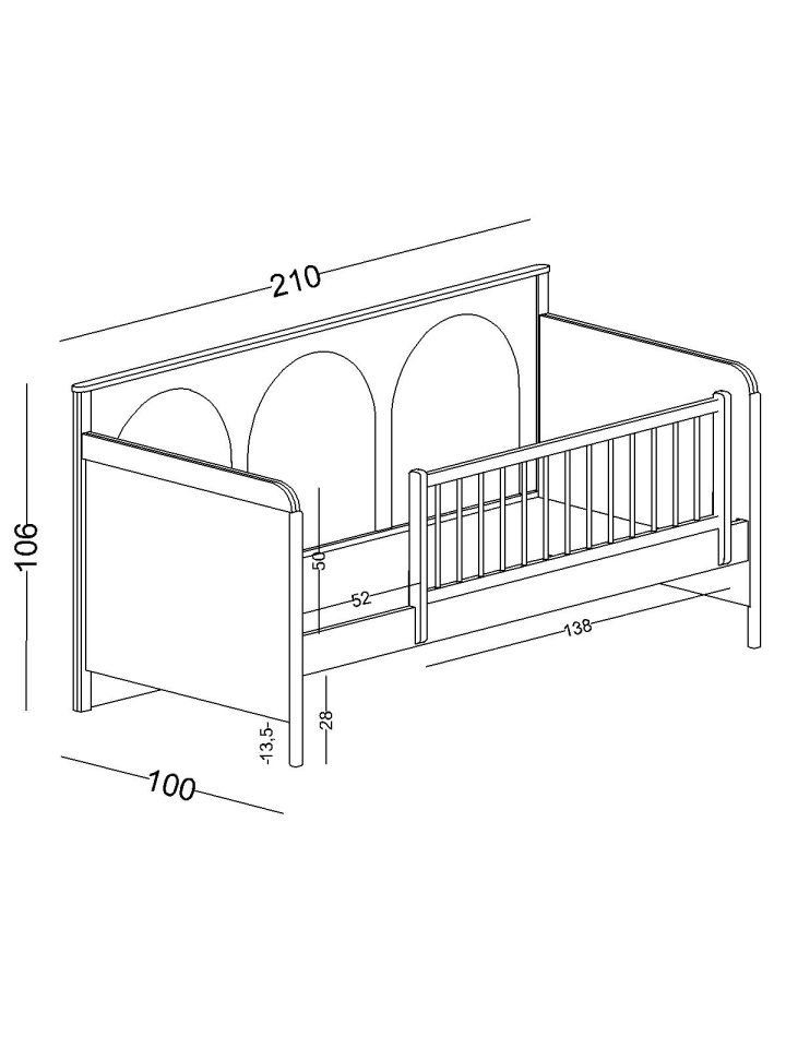 Bohem Mosso Montessori 90*200