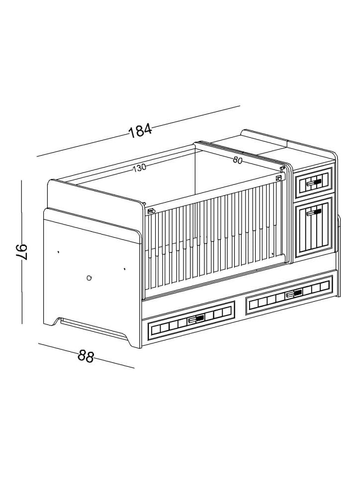 Bella Bebek Karyolası 80*130