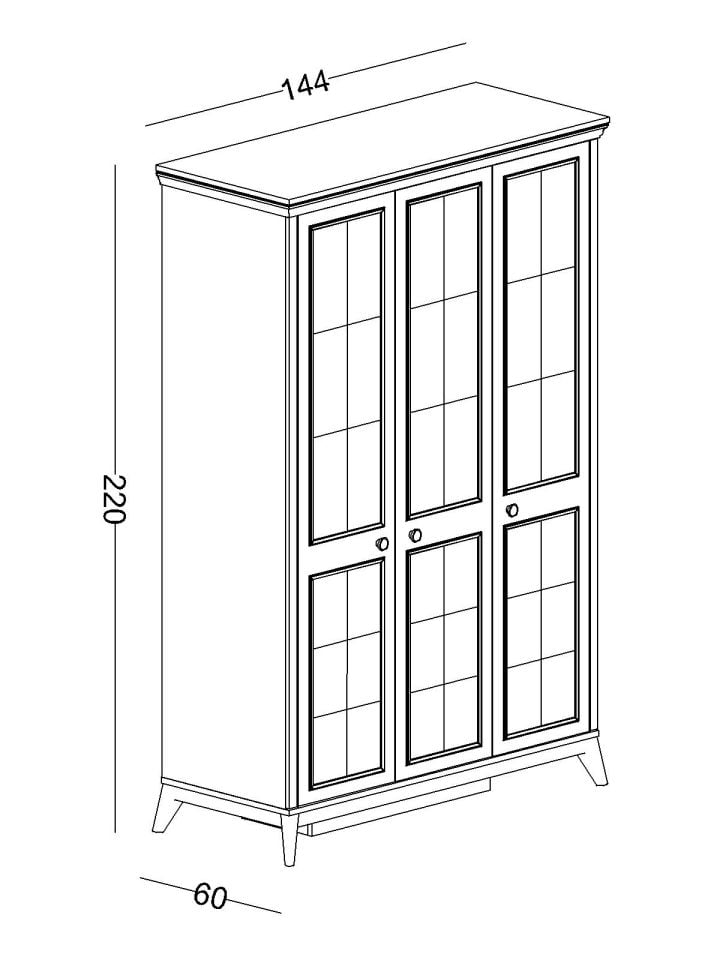 Alegra 3 Kapaklı Dolap