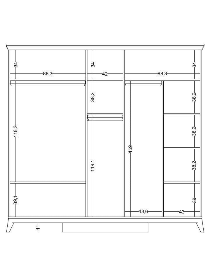 Alegra 5 Kapaklı Dolap