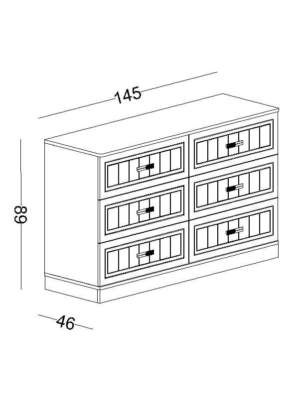 Bella Geniş Şifonyer