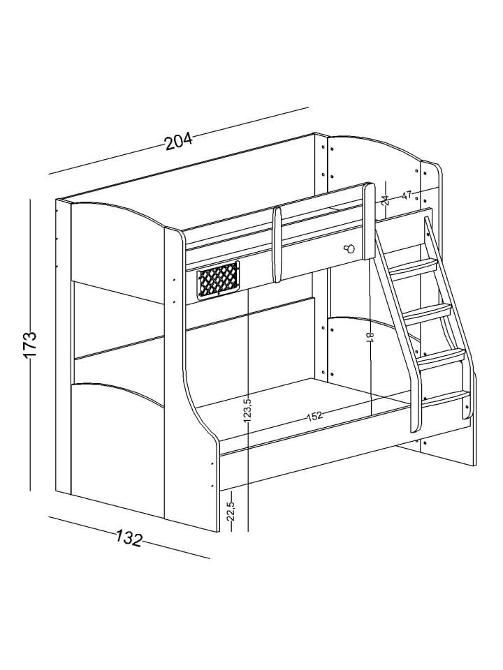 Alegra Ranza Alt : 120x200 Üst : 90x200 + Ranza Alt Karyola 90*190