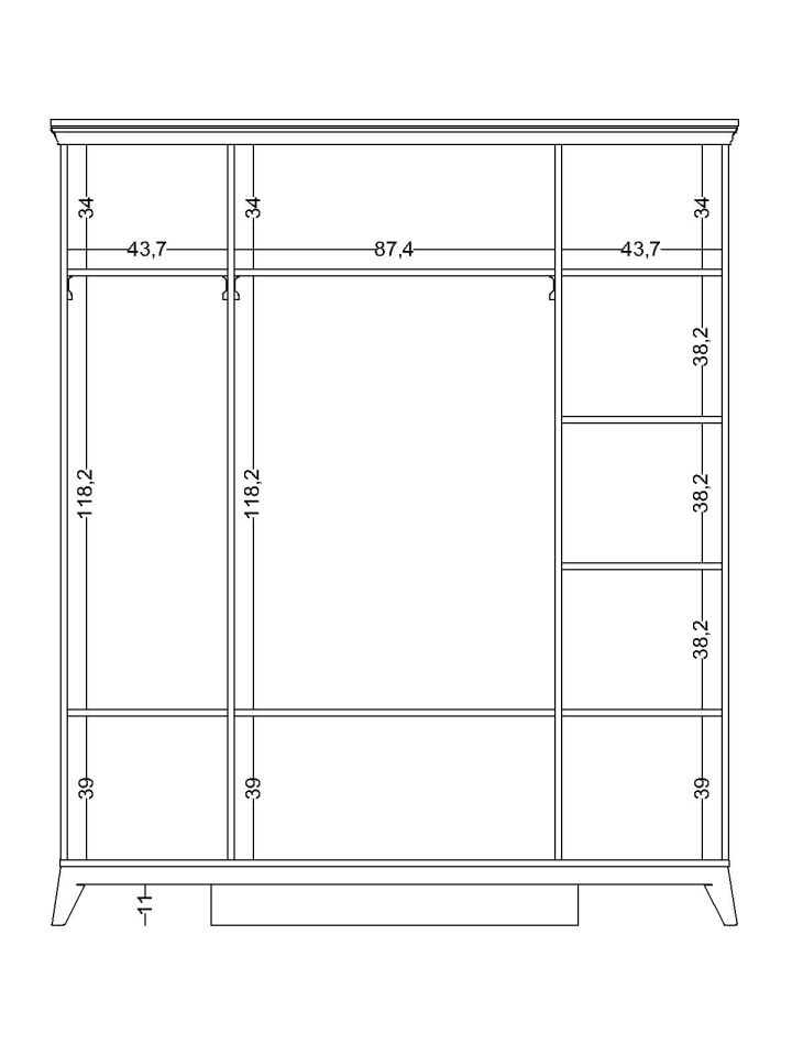 Gloria 4 Kapaklı Dolap