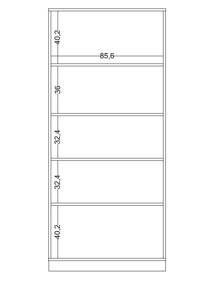 Boss 2 Li Cam Kapaklı Dolap Raflı
