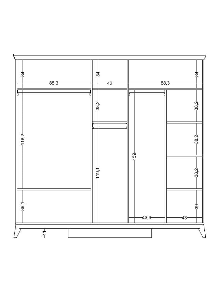 Gloria 5 Kapaklı Dolap