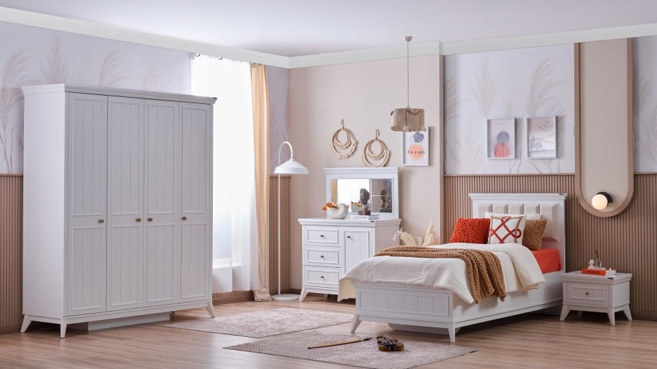 Gloria  Kapaklı Şifonyer Aynası