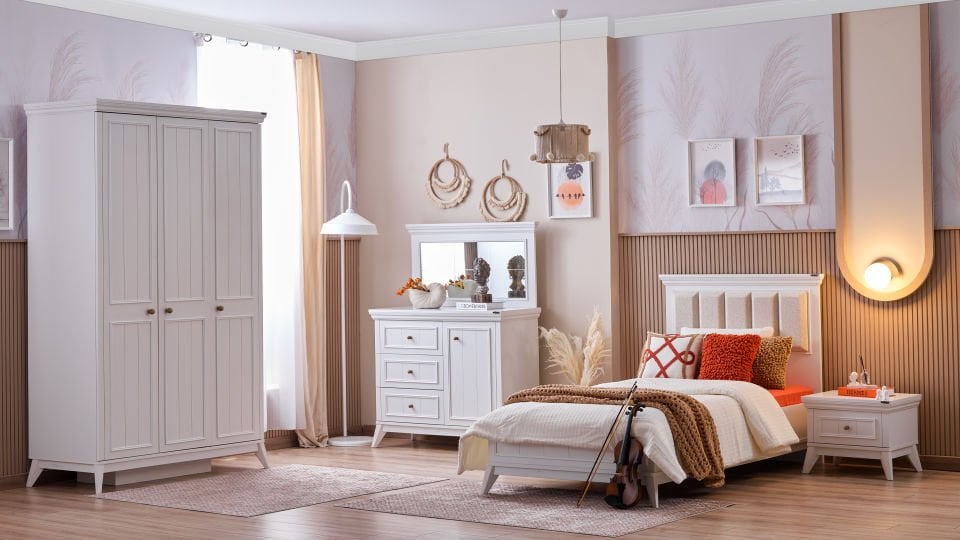 Gloria  Kapaklı Şifonyer Aynası