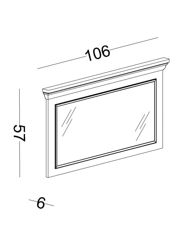 Gloria  Kapaklı Şifonyer Aynası