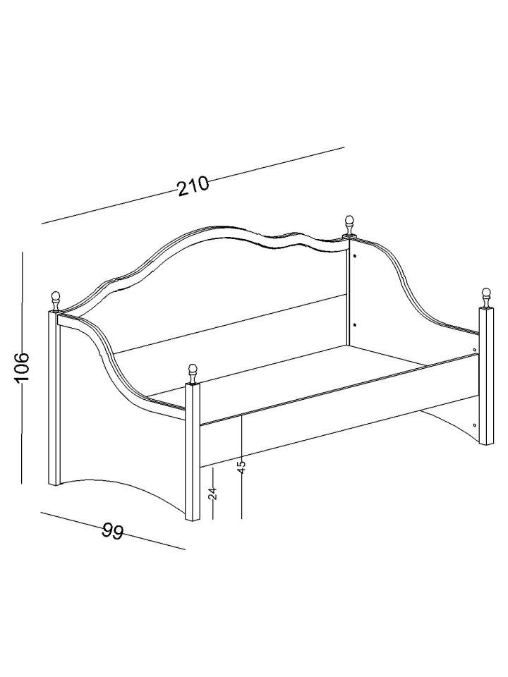 Golden Montessori Krem 90X200