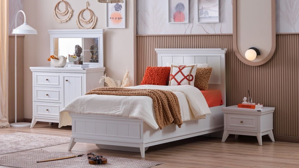 Gloria Kapaklı Şifonyer Ve Aynası