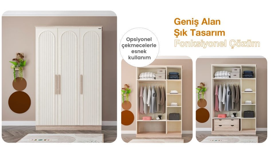 Bohemsoft 1 Adet Ahşap Sol Kapak