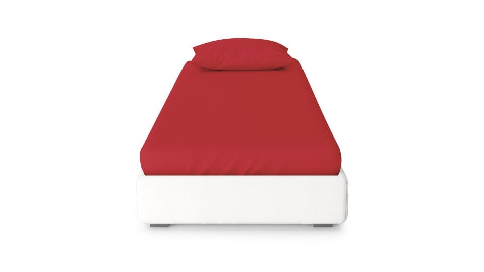Dora Lastikli Çarşaf & Yastık Kılıfı Seti  120*200 - Kırmızı