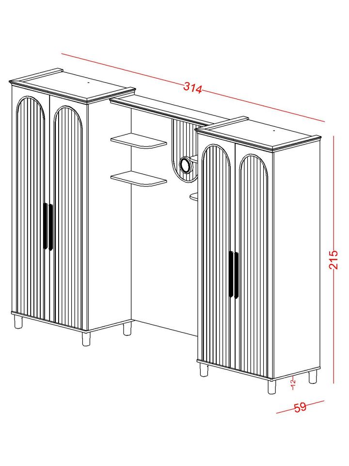 Bohemsoft 100&120'lik Arka Ünite