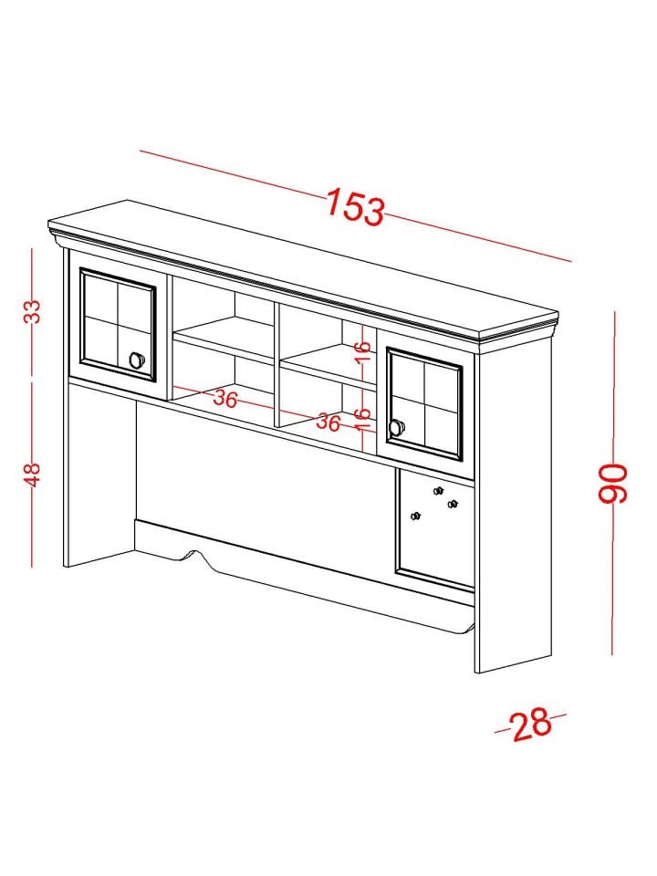 Alegra Geniş Çalışma Masası Üst Modül