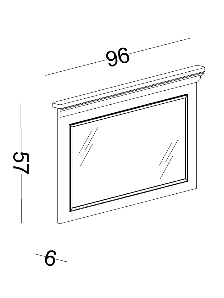 Alegra 3 Çekmeceli Şifonyer ve Aynası