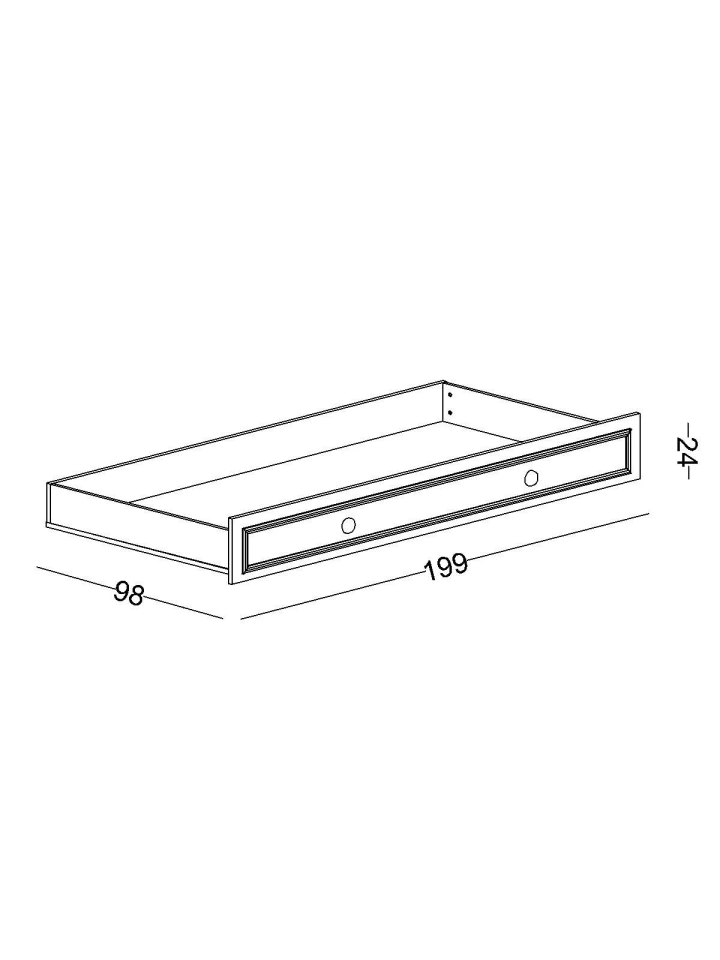 Junior Montessori Gri 90X200 + 90x190 Alt Karyola