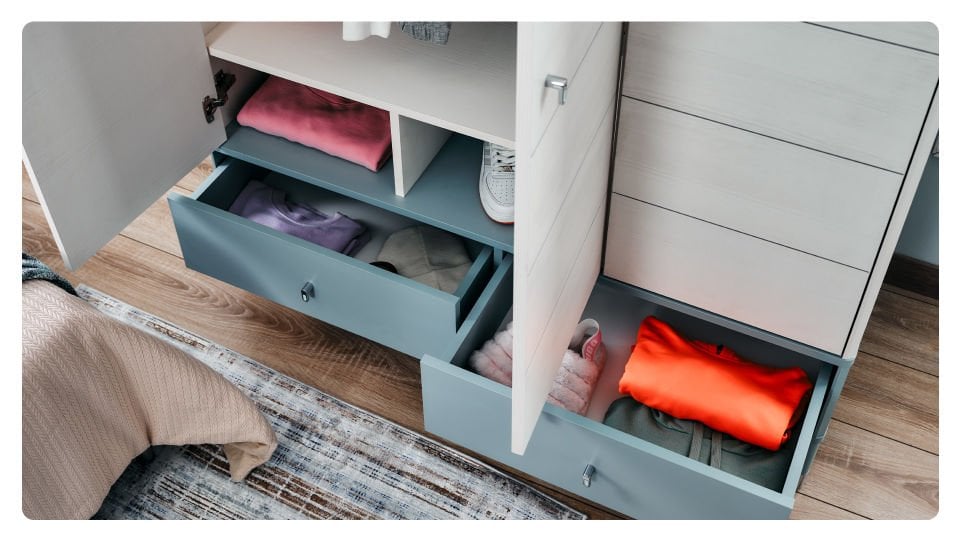 Marin 3 Kapaklı Dolap