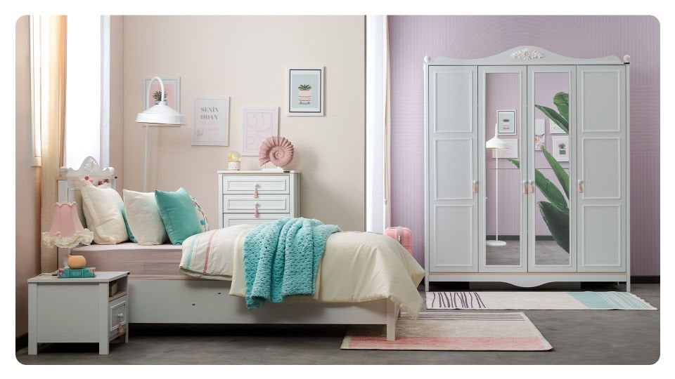 Alya 4 Kapaklı Dolap