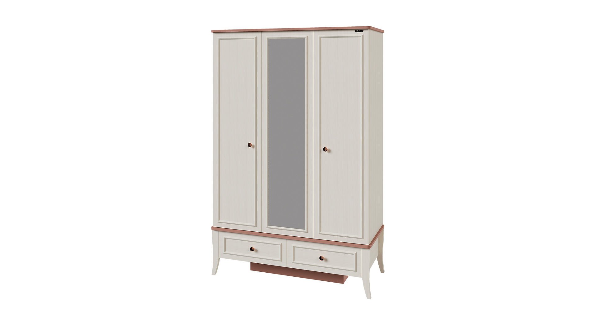 Ruby 3 Kapaklı Dolap