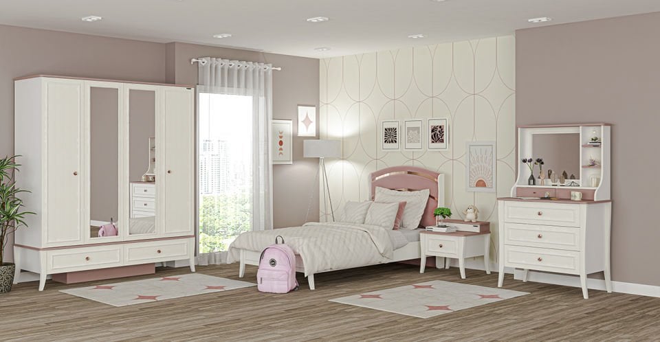 Ruby 4 Kapaklı Dolap