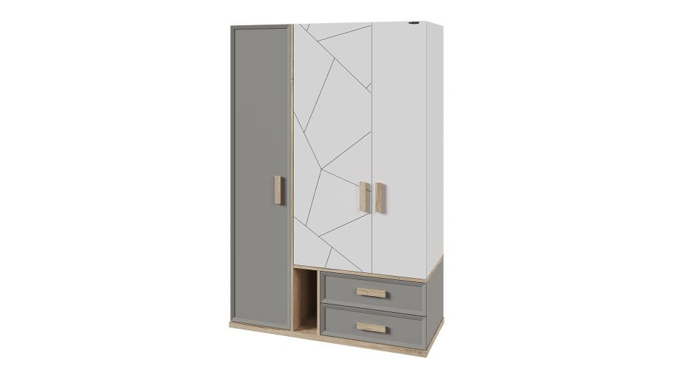 Evon 3 Door Cabinet