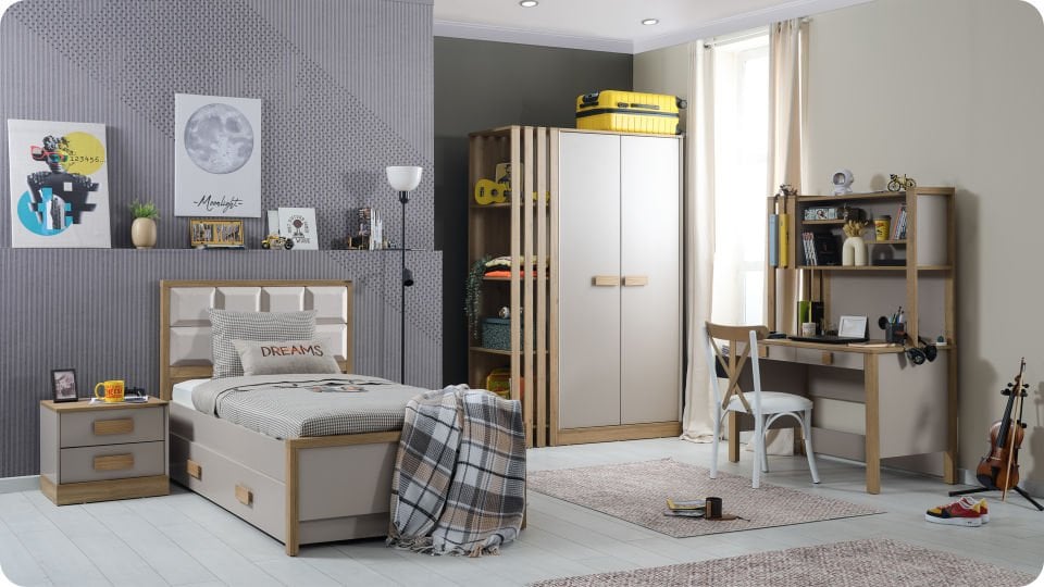 Huga 3 Kapaklı Dolap