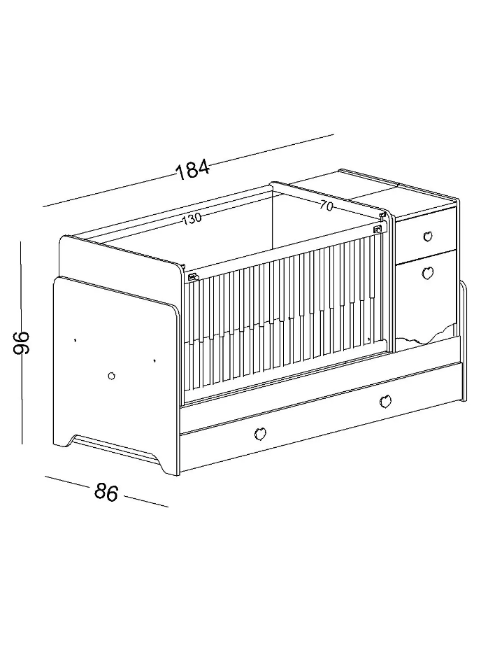 Juliet Bebek Karyolası 70X130